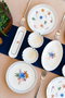 Hermia Dalya 16 Set de Desayuno de Porcelana de 16 Piezas